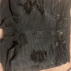 Black Distressed Women's Jean shorts